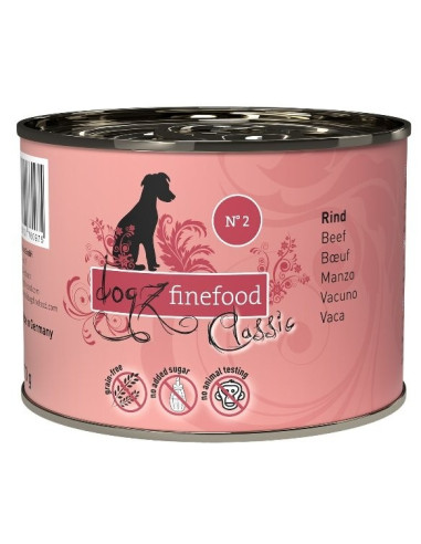 Dogz Finefood Classic N.02 Wołowina 200g