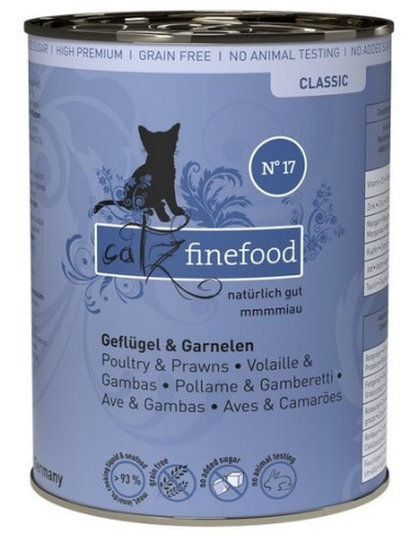 Catz Finefood Classic N.17 Drób i krewetki 400g