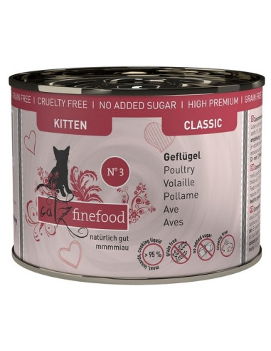 Catz Finefood Classic Kitten N.03 Drób 200g