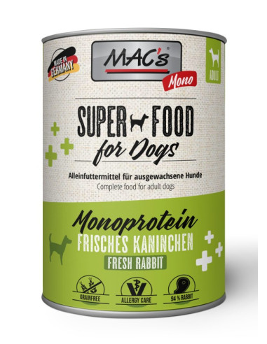 MAC's Dog MONO Monoprotein Królik 400g