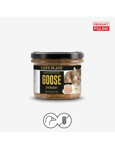 Cats Plate Goose Mousse - Mus z gęsi 100g