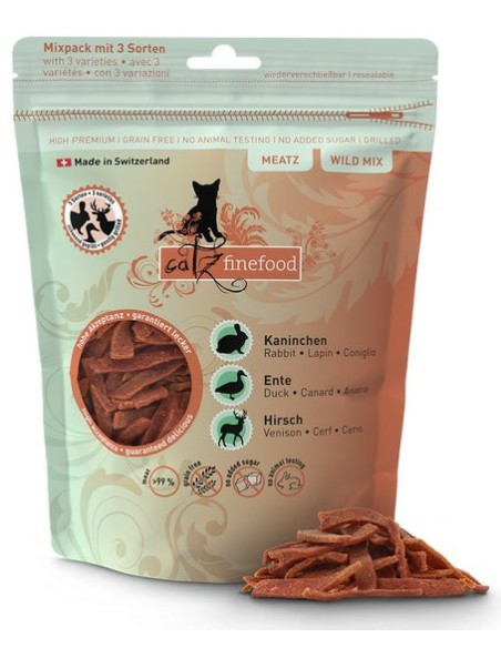 Catz Finefood Meatz Wild Mix - królik, kaczka, jeleń 45g