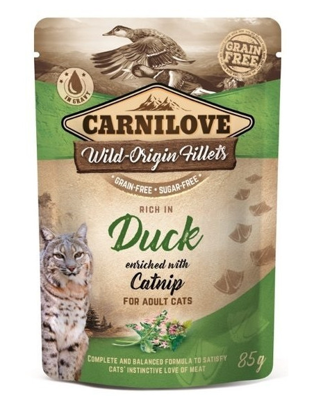 Carnilove Cat Duck & Catnip - Kaczka i kocimiętka 85g