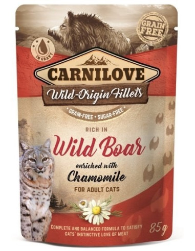 Carnilove Cat Wild Boar & Chamomile - Dzikiem z rumiankiem 85g