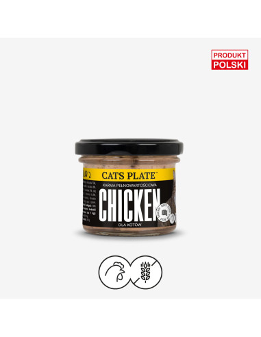 Cats Plate Chicken - Kurczak 100g