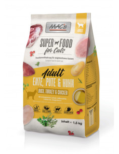 Mac's Cat Adult - Kaczka, indyk, kurczak 1,5kg