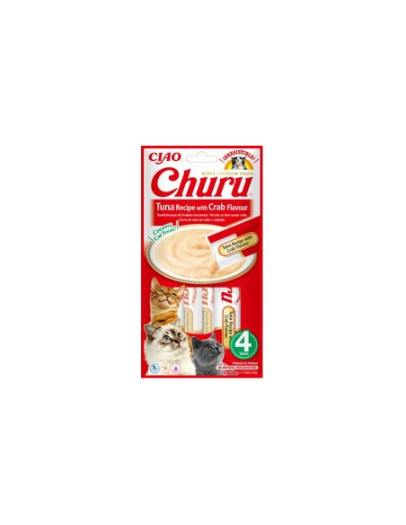 Inaba Ciao Churu - Tuńczyk i krab 4x14g