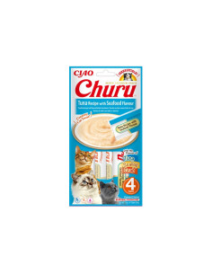 Inaba Ciao Churu - Tuńczyk i owoce morza 4x14g