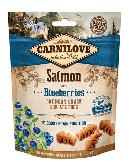 Carnilove Dog Snack Fresch Crunchy Łosoś z jagodami 200 g