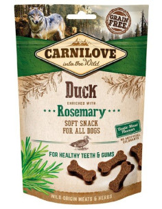 Carnilove Dog Soft Snack Kaczka z Rozmarynem 200g