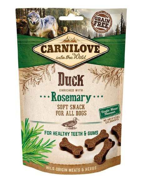 Carnilove Dog Soft Snack Kaczka z Rozmarynem 200g