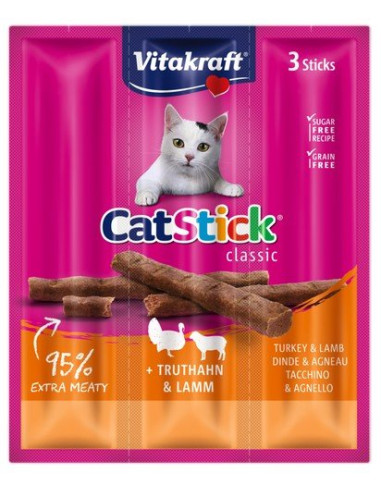 Vitakraft Cat Stick Classic - Indyk i Jagnięcina 18g