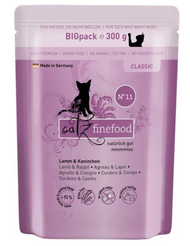 Catz Finefood Classic N.11 Jagnięcina i królik 300g