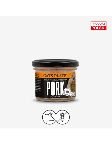 Cats Plate Pork - Wieprzowina 100g