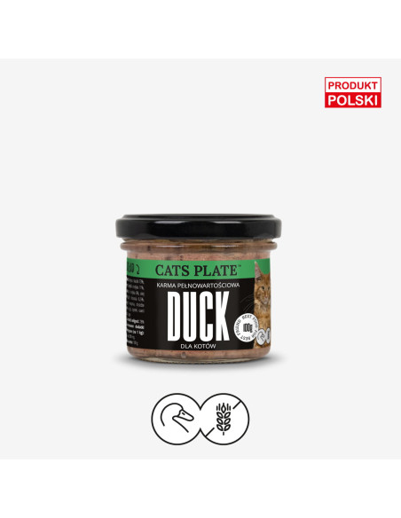 Cats Plate Duck - Kaczka i indyk 100g