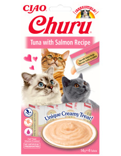 Inaba Ciao Churu - Tuńczyk i łosoś 4x14g