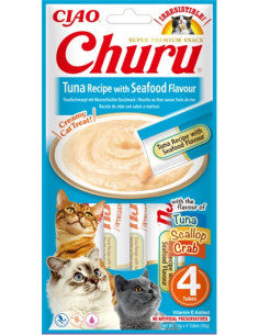 Inaba Ciao Churu - Tuńczyk i owoce morza 4x14g 2