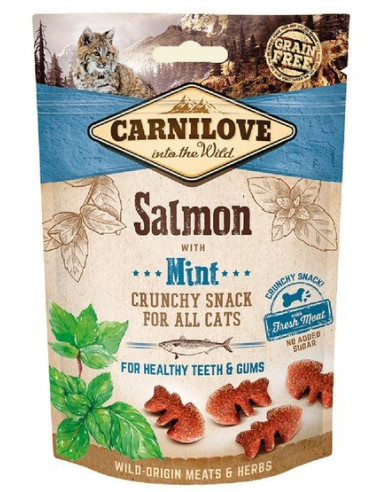 Carnilove Cat Snack Fresh Crunchy Łosoś z miętą 50g