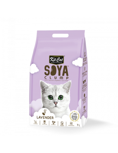 Kit Cat Soya Clump Lavender - żwirek sojowy 7l