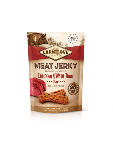 Carnilove Meat Jerky Chicken and Wild Boar Bar 100g