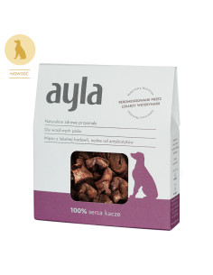 Ayla Dog Przysmaki liofilizowane - Serca kacze 100%