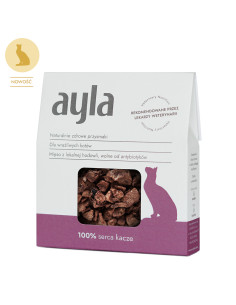 Ayla Cat Przysmaki liofilizowane - Serca kacze 100%