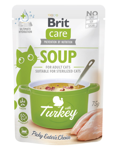 Brit Care Cat Soup With Turkey - Zupa dla kota z Indykiem 75g