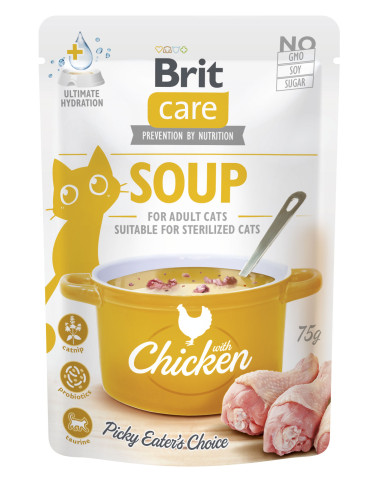 Brit Care Cat Soup With Chicken - Zupa dla kota z Kurczakiem 75g