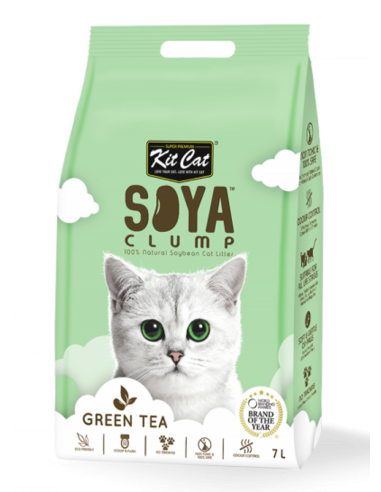 Kit Cat Soya Clump ECO Green Tea - żwirek sojowy 7l