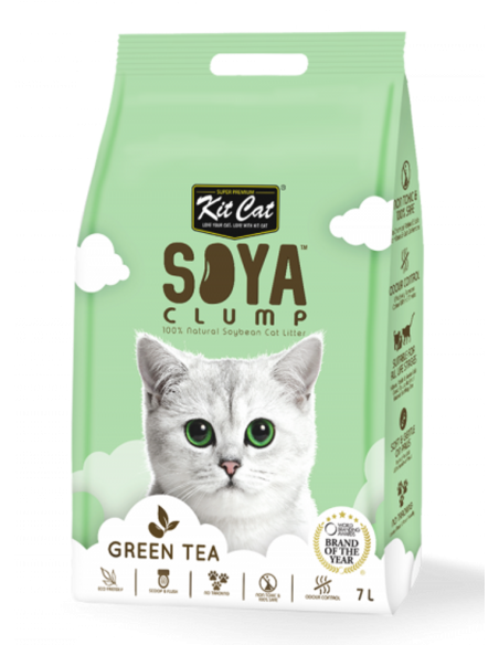Kit Cat Soya Clump ECO Green Tea - żwirek sojowy 7l