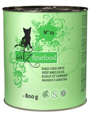 Catz Finefood Classic N.23 Wołowina i kaczka 800g