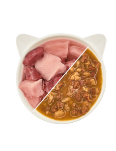 WOW Cat Huhn in Sauce - Filety kurczaka w sosie 85g 2