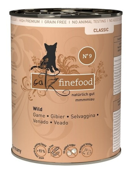 Catz Finefood Classic N.09 Dziczyzna 400g