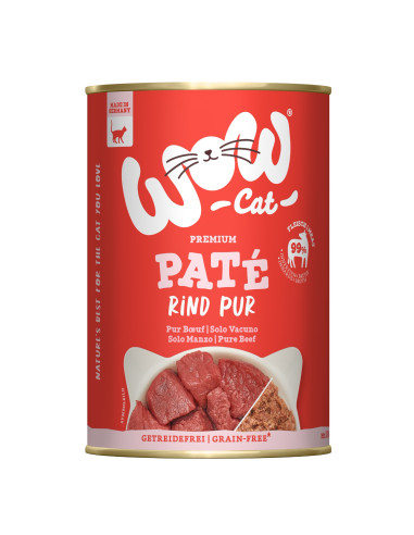 WOW Cat Pate Rind Pur - Wołowina 400g