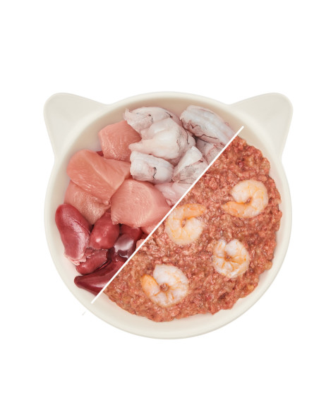WOW Cat Pate Junior Kitten Huhn & Garnele - Kurczak i krewetki 200g