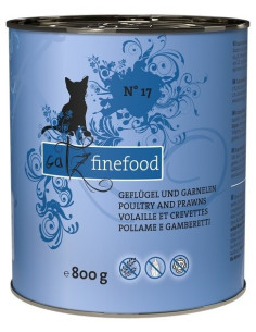 Catz Finefood Classic N.17 Drób i krewetki 800g 2