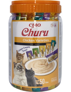 INABA Cat Churu Chicken Varieties 50x14g - Wariacje z...