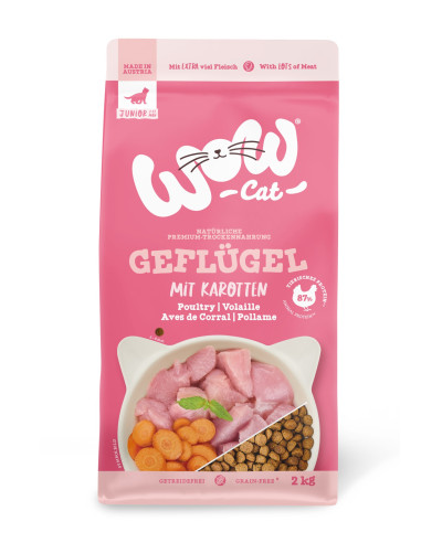 WOW CAT Junior Geflugel - Drób 2kg