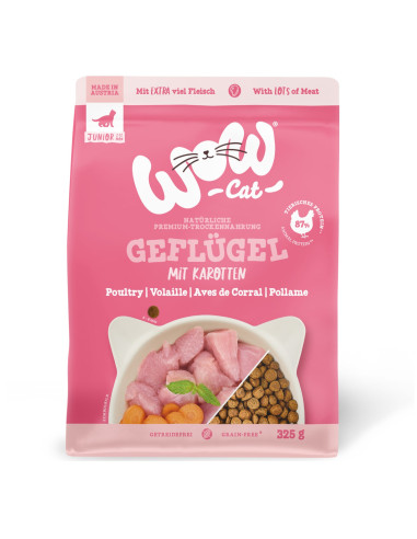 WOW CAT Junior Geflugel - Drób 325g