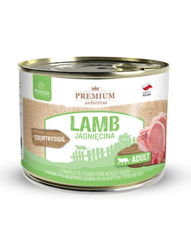 Pokusa Premium Selecion Lamb - Jagnięcina 200g Adult