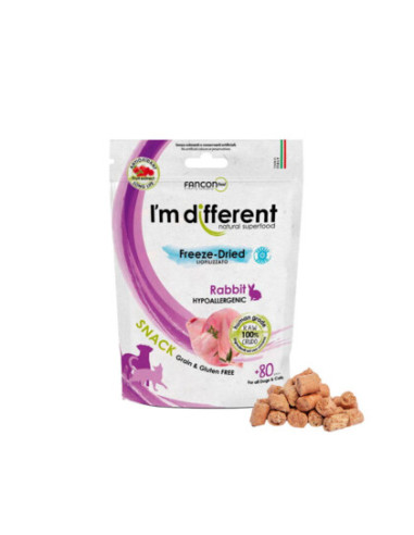 I'm different Freeze-Dried Snack - Królik 40g