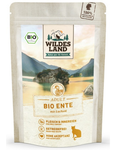 Wildes Land Cat Bio Ente Pur - Bio Kaczka 85g