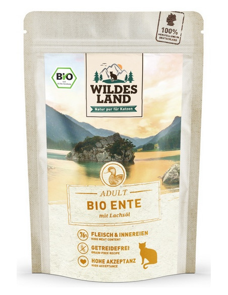 Wildes Land Cat Bio Ente Pur - Bio Kaczka 85g