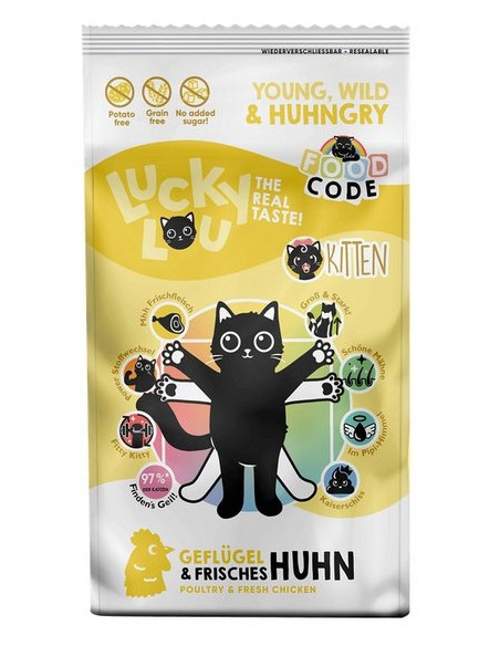 Lucky Lou Food Code Lifestage Kitten - Drób 750g