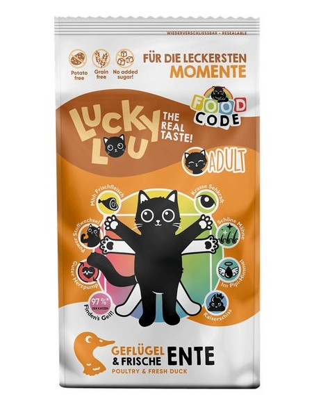 Lucky Lou Food Code Lifestage Adult - Drób i kaczka 750g