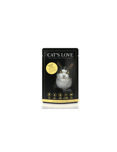 CAT’S LOVE Huhn Pur – Kurczak w naturalnej galaretce (85g)