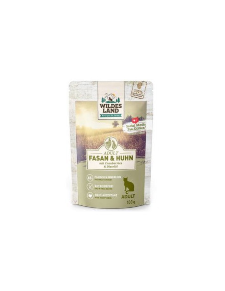 Wildes Land Cat Classic Adult Fasan & Huhn - Bażant i kurczak 100g
