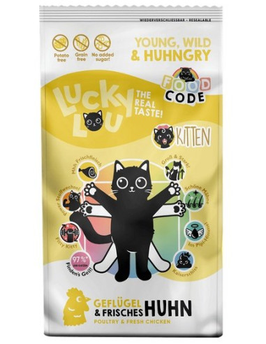 Lucky Lou Food Code Lifestage Kitten - Drób 340g