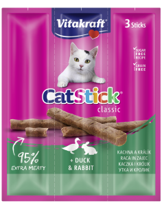 Vitakraft Cat Stick - Kaczka z królikiem 18g