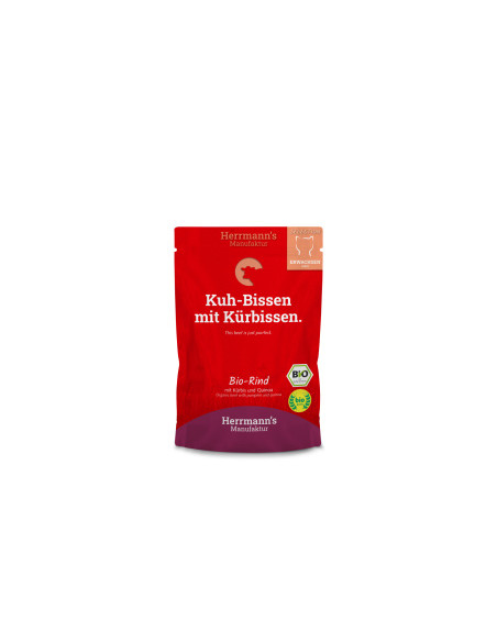 HERRMANN'S Selection Cat Bio Rind- Bio wołowina z dynią 100g